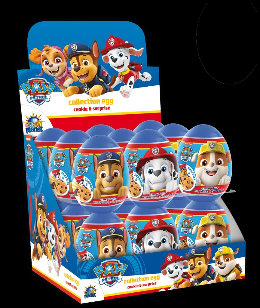 SURPRISE EGG WITH CHIP CHOCOC COOKIE PAW PATROL (18st*5,5GR)
