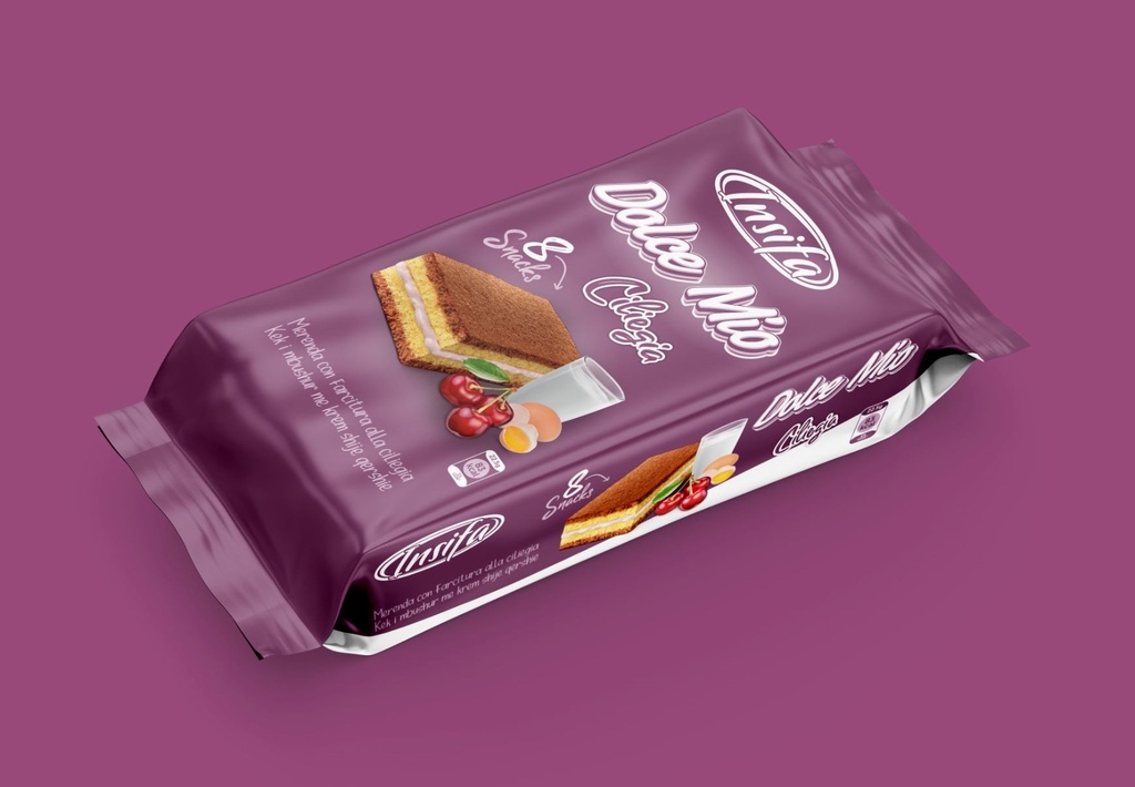 DOLCE MIO 8er CAKE BAR CHERRY (180gr X 12)