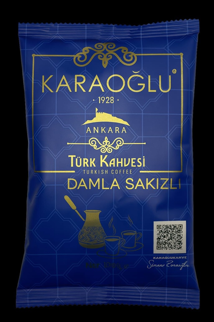 KARAOGLU TURK KAHVESI FOLYO (DAMLA SAKIZLI) (100GR*15)
