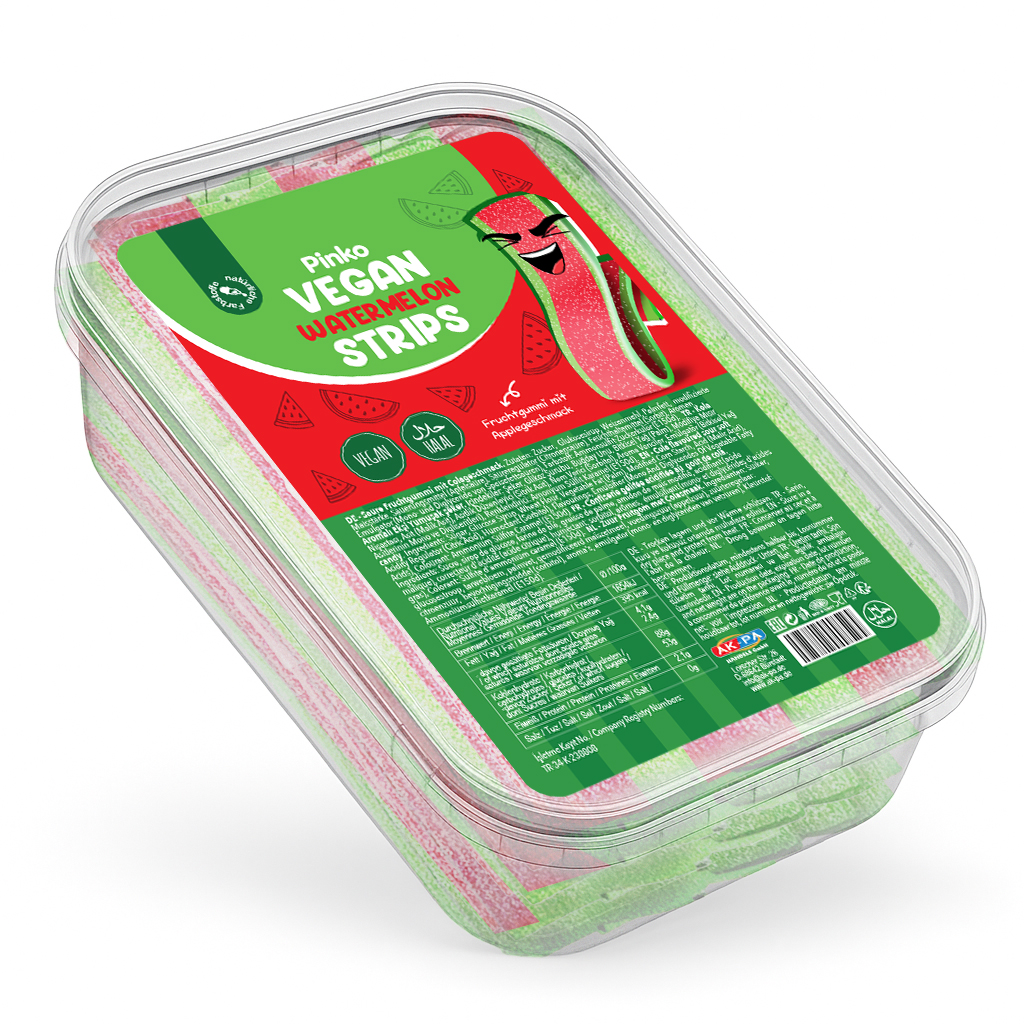 PINKO VEGAN STRIPS KARPUZ SCHALE (200GR X 16)