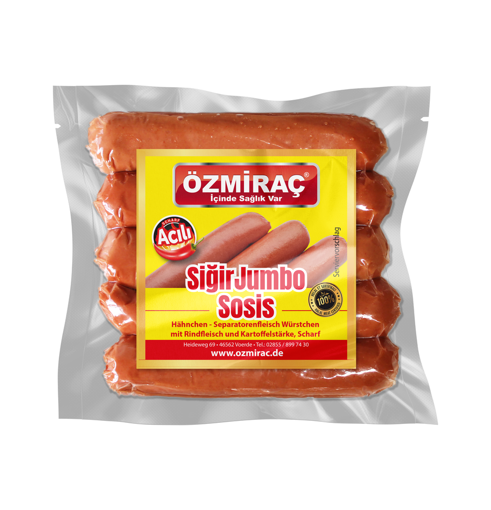 OZMIRAC ACILI JUMBO SOSIS (500GR * 16)