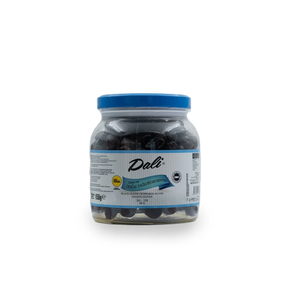 DALI Y. SELE SIYAH ZEYTIN 261-320 MAVI PET (850GR X 6)