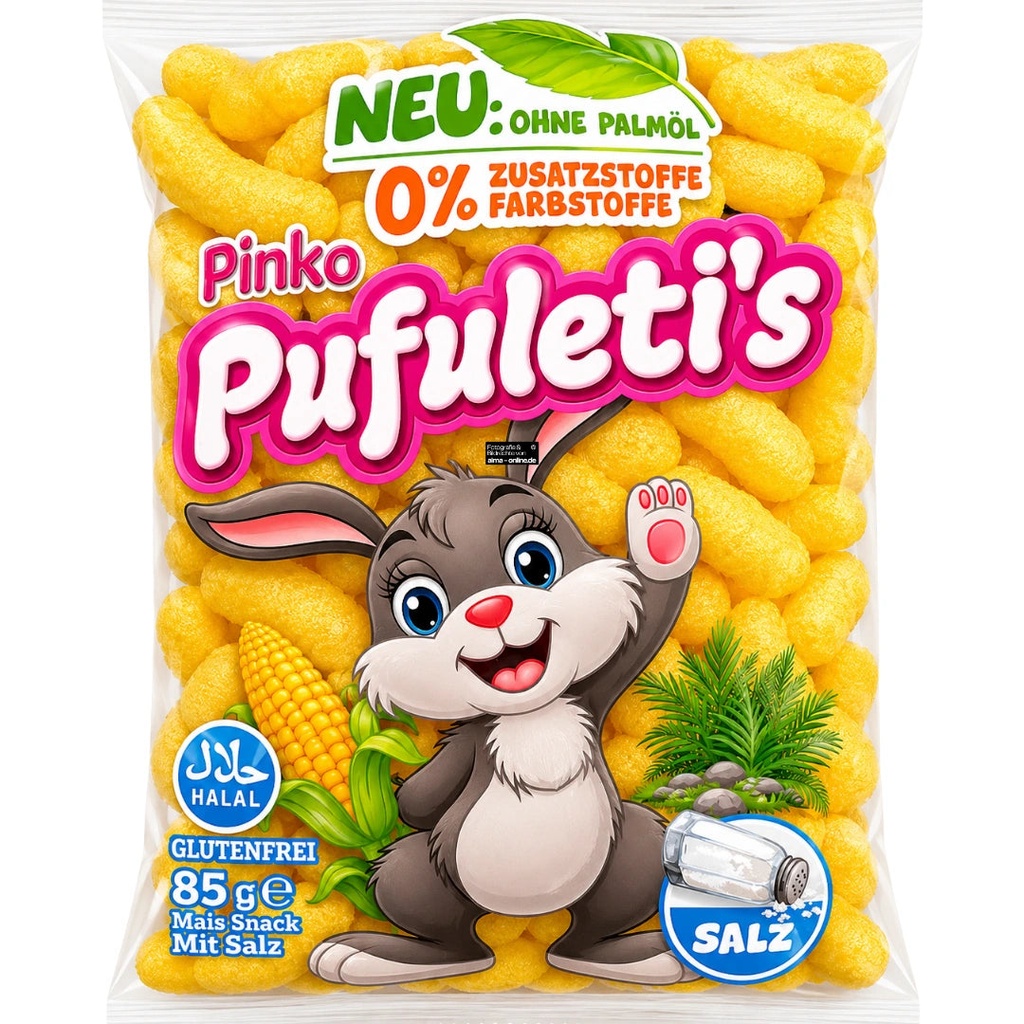 PINKO PUFULETI TUZLU (85GR X 18)