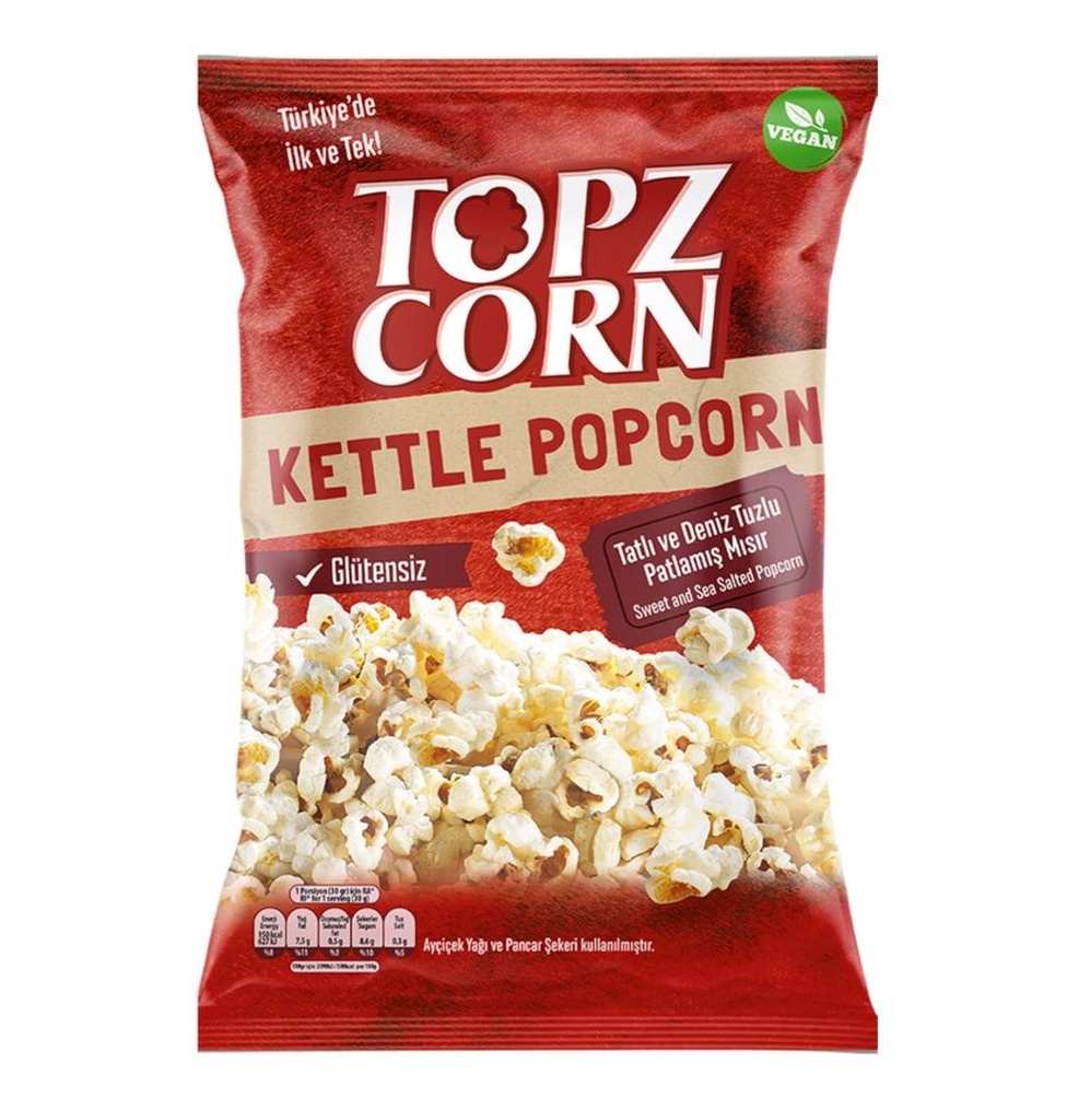 TOPZ CORN TATLI & DENIZ TUZLU (160GR X 12)