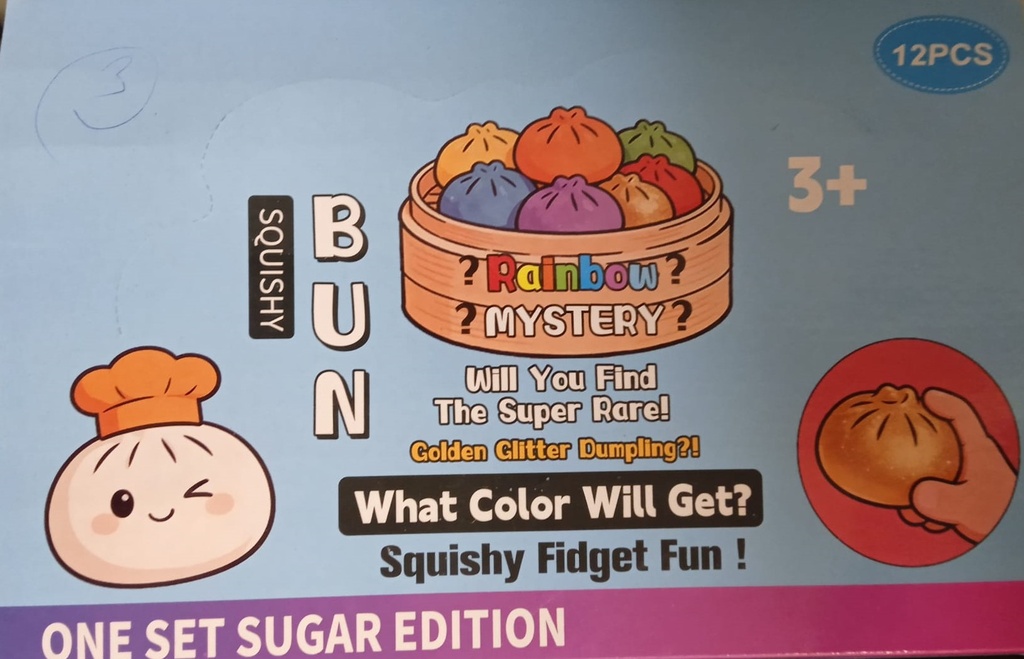 SQUISHY TOYS RAINBOW 12'Lİ