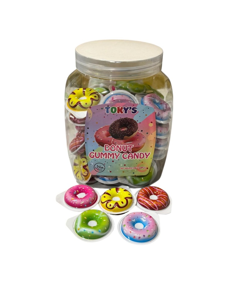 TOKY DONUT SOFT GUMMY 50'LI 