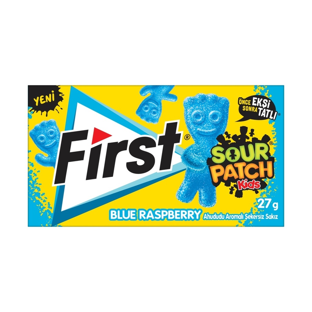 FIRST SOUR PATCH GUM BLUE RASBERRY (27GR*12)