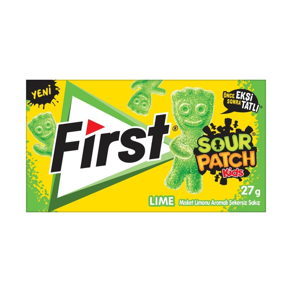 FIRST SOUR PATCH GUM LIME (27GR*12)
