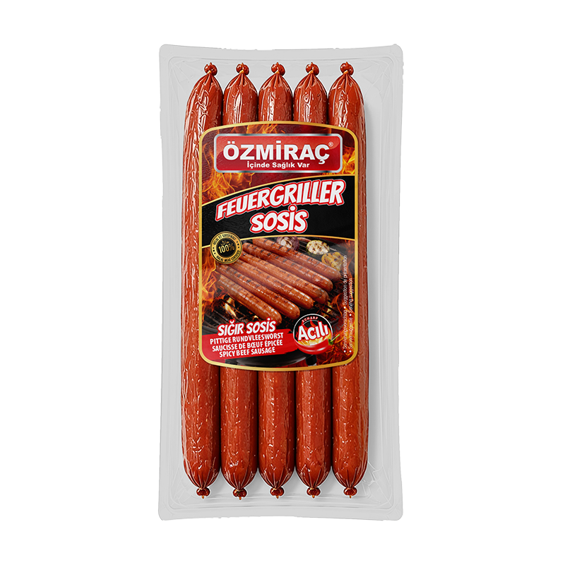 OZMIRAC FEUERGRILLER ACILI SOSIS (500GR X 9)