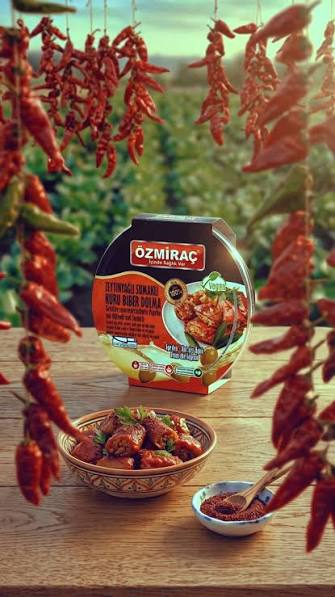 OZMIRAC ZEYTINYAGLI KURU BIBER DOLMASI (200GR X 12)