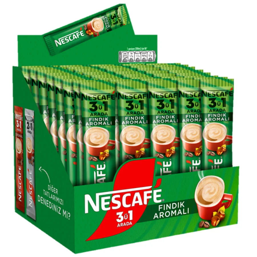 NESCAFE 3u1 ARADA FINDIKLI TEKLI PAKET(48x17G) 
