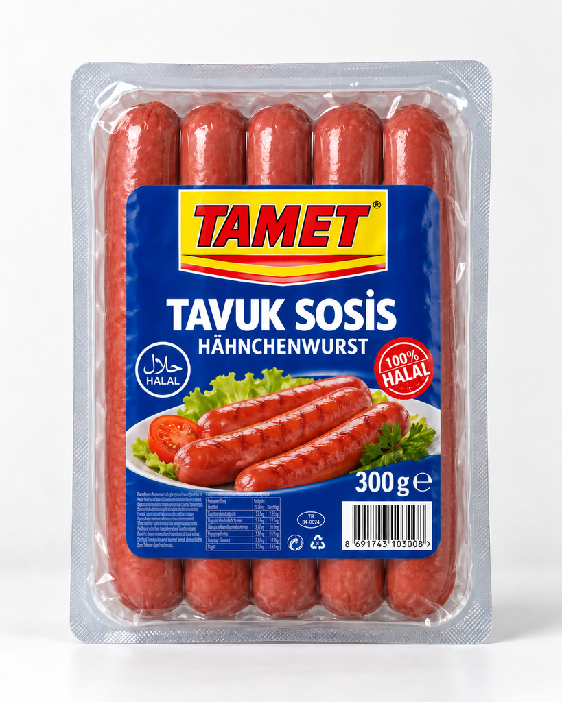 TAMET TAVUK SOSIS (300GR X 18)