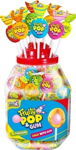 [MS28007] SWEET FLASH FRUITY POP LOLLIES (100*16GR)