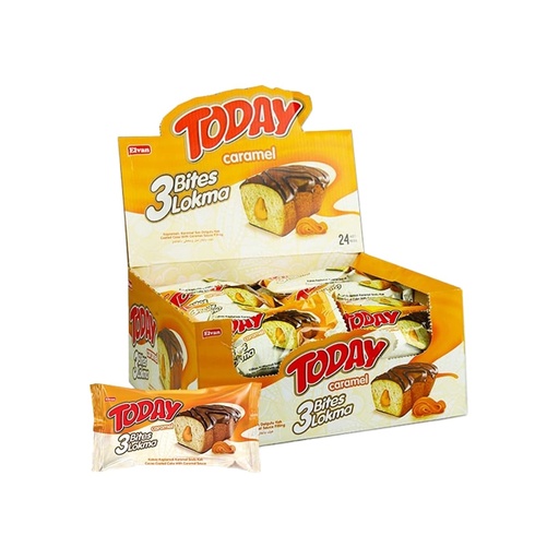 [AK81103] TODAY 3 BITES CARAMEL (45GR X 24)