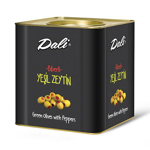 DALI BIBERLI YESIL ZEYTIN 141-160 10KG TIN