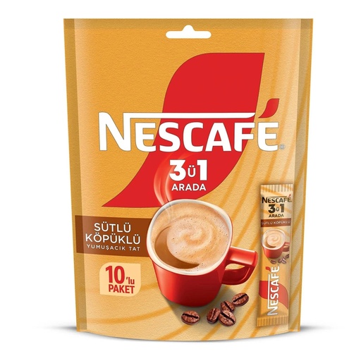 NESCAFE 3u1' ARADA SUTLU KOPUKLU (10'LU PAKET X 12)