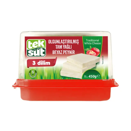 [AK09422] TEKSUT OLGUNLASTIRILMIS BEYAZ PEYNIR (8 X 450GR)