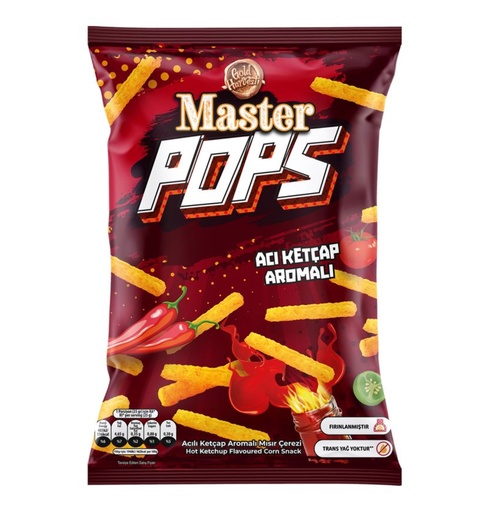 [GH1560090010] Master Pops Aci Ketçap Aromali Misir Cipsi (90gr X 16)