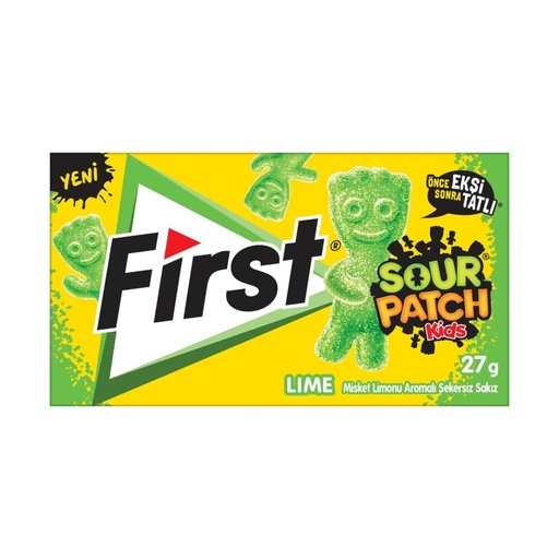 [AK10272] FIRST SOUR PATCH GUM LIME (27GR*12)