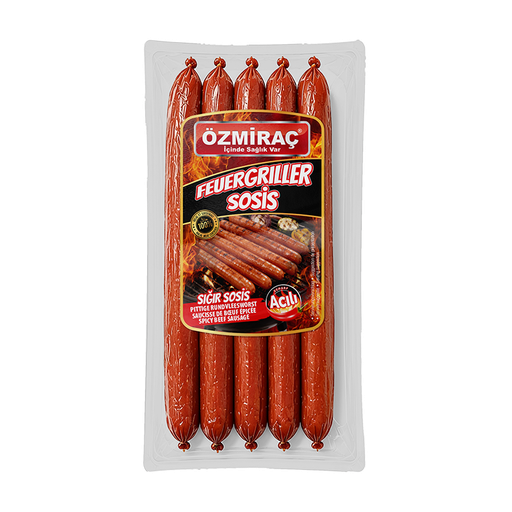 [505] OZMIRAC FEUERGRILLER ACILI SOSIS (500GR X 9)